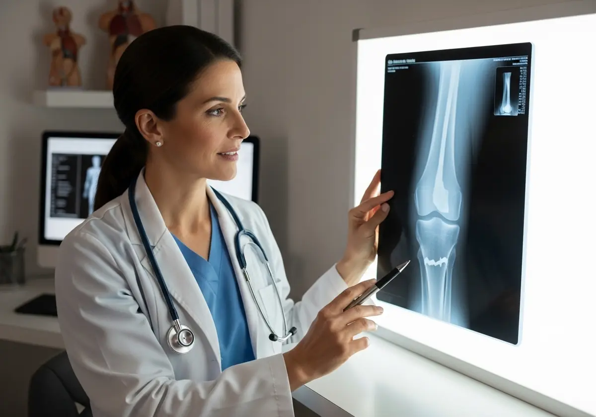 Compassionate attorney meeting with car accident client