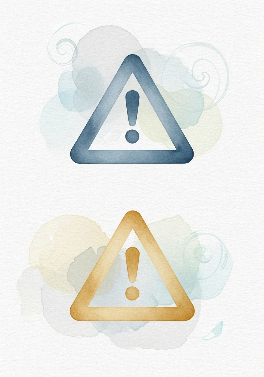 Digital watercolor illustration of abstract warning symbols and caution indicators representing high-risk accident locations